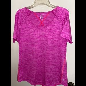 2x Jillian Michaels impact pink top